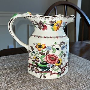 Vintage Masons Ironstone Pitcher from England